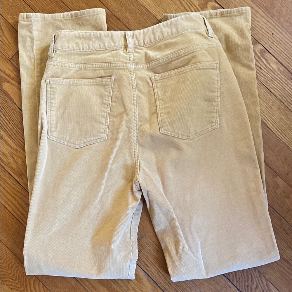 Talbots Yellow Corduroy Pants size 8